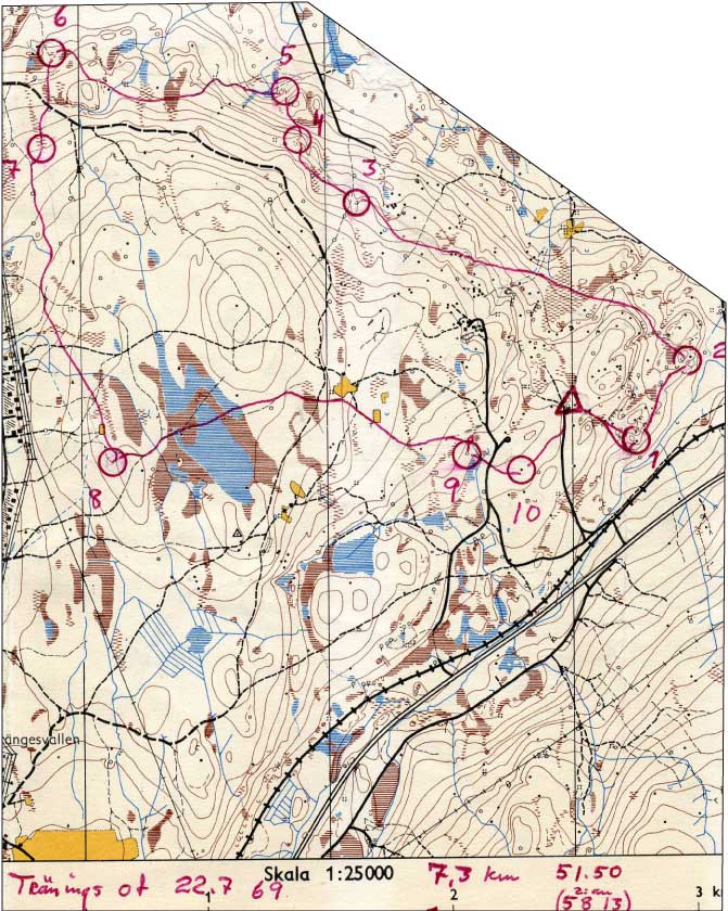 Orientering på Idrefjäll - Också en gammal orienteringskarta